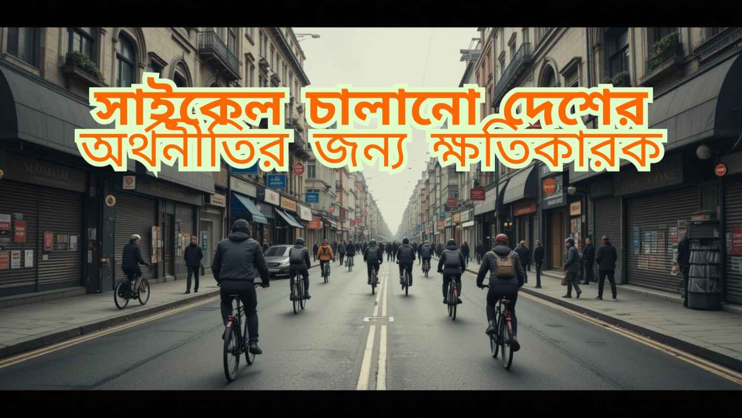 Riding bicycles is extremely harmful to the countrys economy.